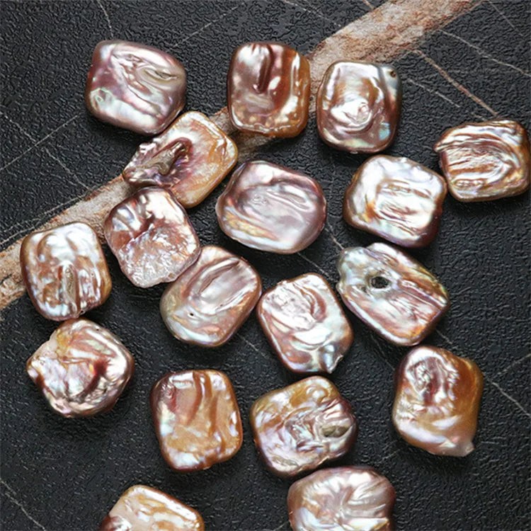 Natural Freshwater Pearls square Baroque High Quality High Gloss Suitable for Earrings Pendant Necklace Factory Wholesale Price