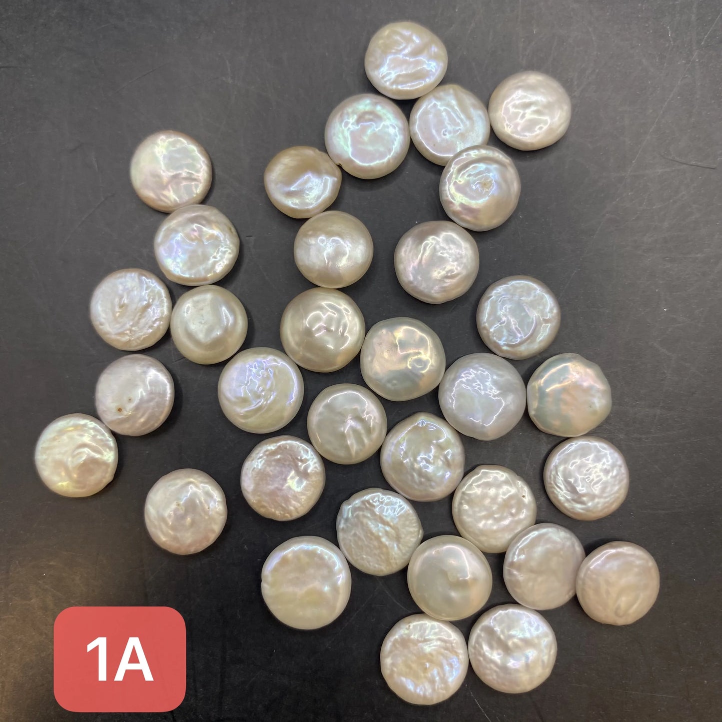 Natural Freshwater Pearl Loose Coin Beads No Hole White Pink Purple Coin Pearl Bead for Jewelry Making