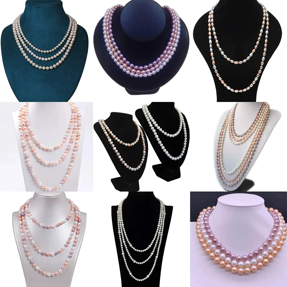 4A 2-12mm Round No Hole Real Freshwater Pearls Wholesale Price White Purple Pink Loose Pearls