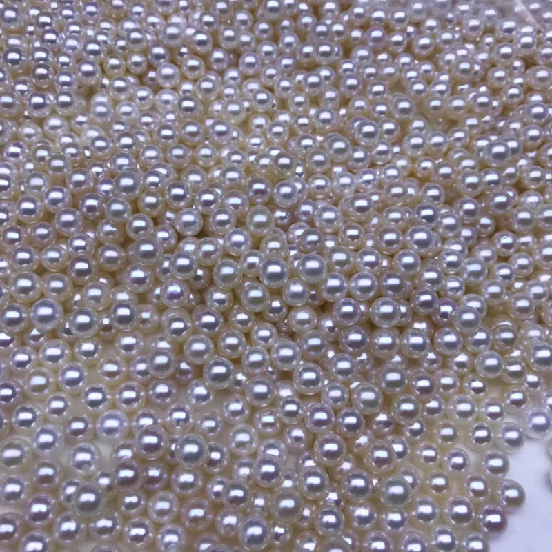 High Quality 4A Natural Freshwater Pearl White 2-11.5mm Half & Full Drilled Hole Loose Pearls 8mm Diameter Wholesale Price