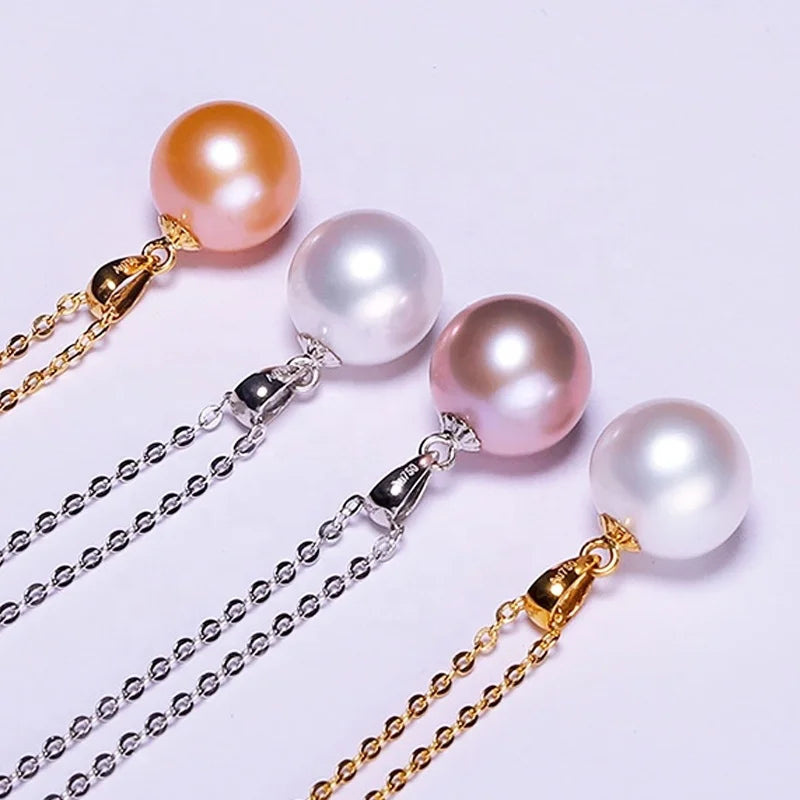 Wholesale Natural Pearls Beads 3a High Quality Zhuji Cultured Freshwater Pearl Loose Beads 7-7.5mm Round Pearl for Pendant