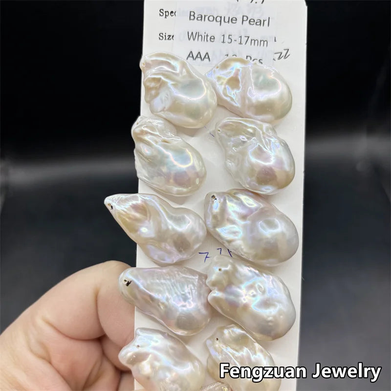 Natural Irregular Shape Baroque Pearl 3A 13-19mm High Quality High Luster Freshwater Pearl Large Size Loose Pearl for Earring