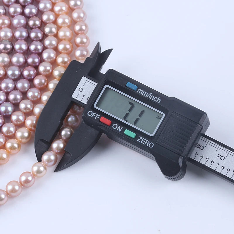 7-8mm AA Grade Natural Color Round Pearl Natural Freshwater Pearl for Jewelry Making