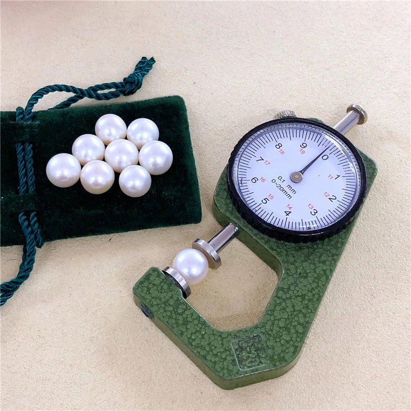 2A Natural Freshwater Pearls White Color Round Freshwater Pearls for Making Dress Adorn
