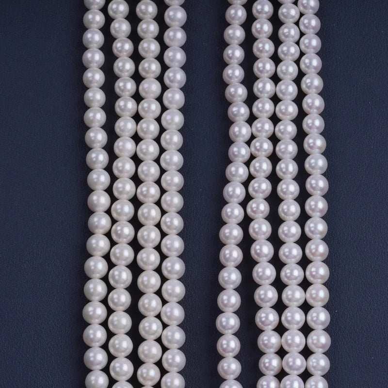 16inch 8-8.5mm AAAAA Grade High Quality White Round Shape Natural Freshwater Pearl Beads for Jewelry Making