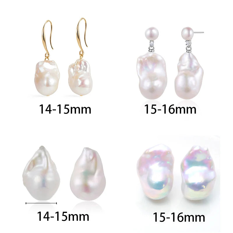 2024 Wholesale High Quality 3A Baroque Loose Freshwater Pearls Natural Cultured White Pink Purple for DIY Pearl Earrings
