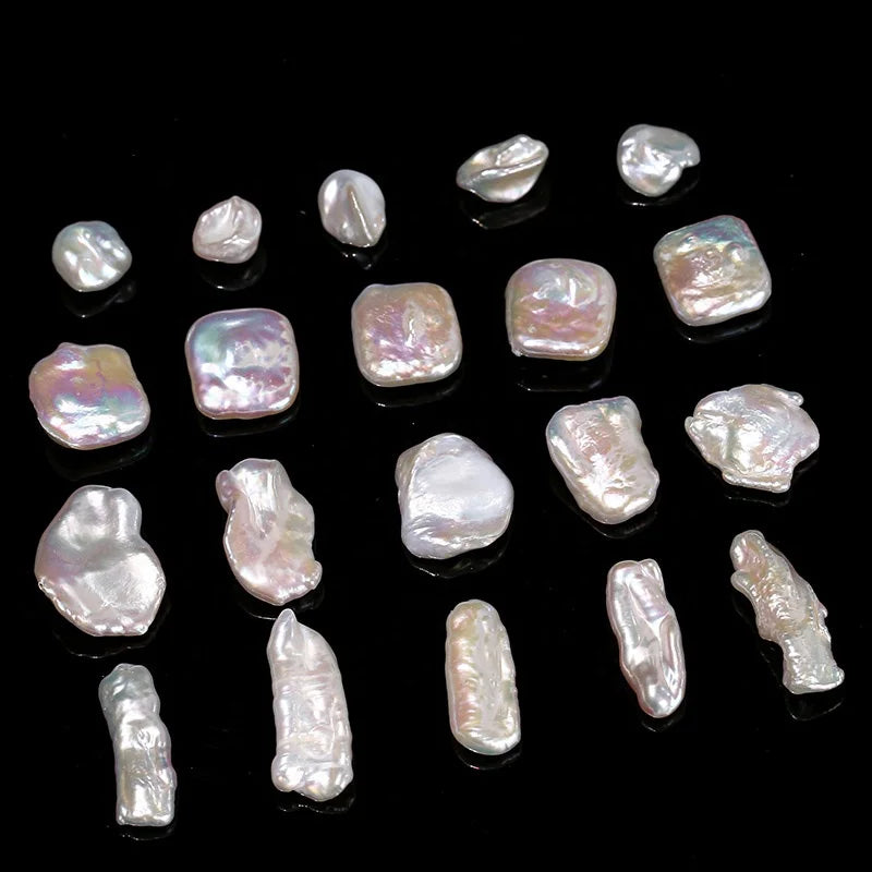 Wholesale Loose Irregularity Keshi Fresh Water Pearl Beads a 2A 3A Quality White Keshi Pearl Natural Frreshwater Pearl
