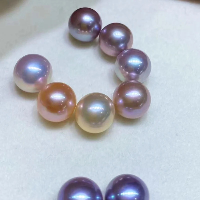 2-10mm Natural Freshwater Pearls for Jewellery Making 3a Grade Bulk Half Hole Drilled Loose Pearl Beads