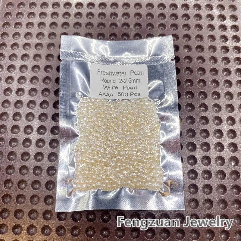 High Luster 2mm Small Size Freshwater Loose Pearls Natural Cultured Wholesale for Jewelry Making