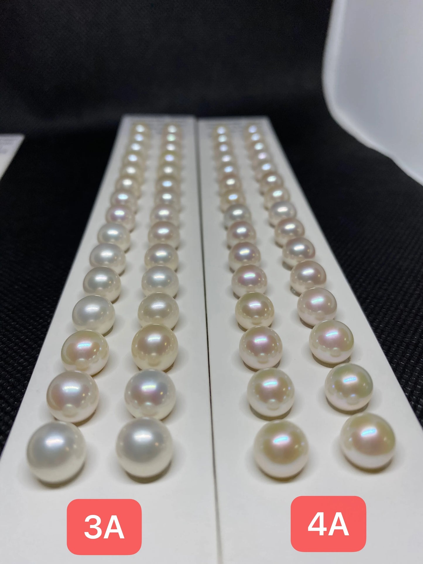 Natural Freshwater Pearl Beads White 2.5-10mm Luster Button Pearls for Jewelry Making