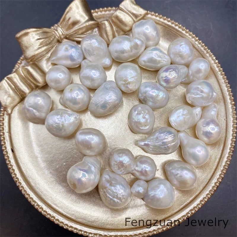 Wholesale Discount Price Large Natural Freshwater Baroque Pearls 1A Quality Loose Beads for Necklaces Good for Jewelry Making