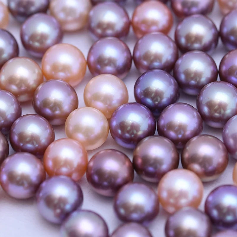 Hot Sale Edison Loose Round 12mm-15mm Natural Freshwater Pearls White/Pink/Purple Colors Various Sizes