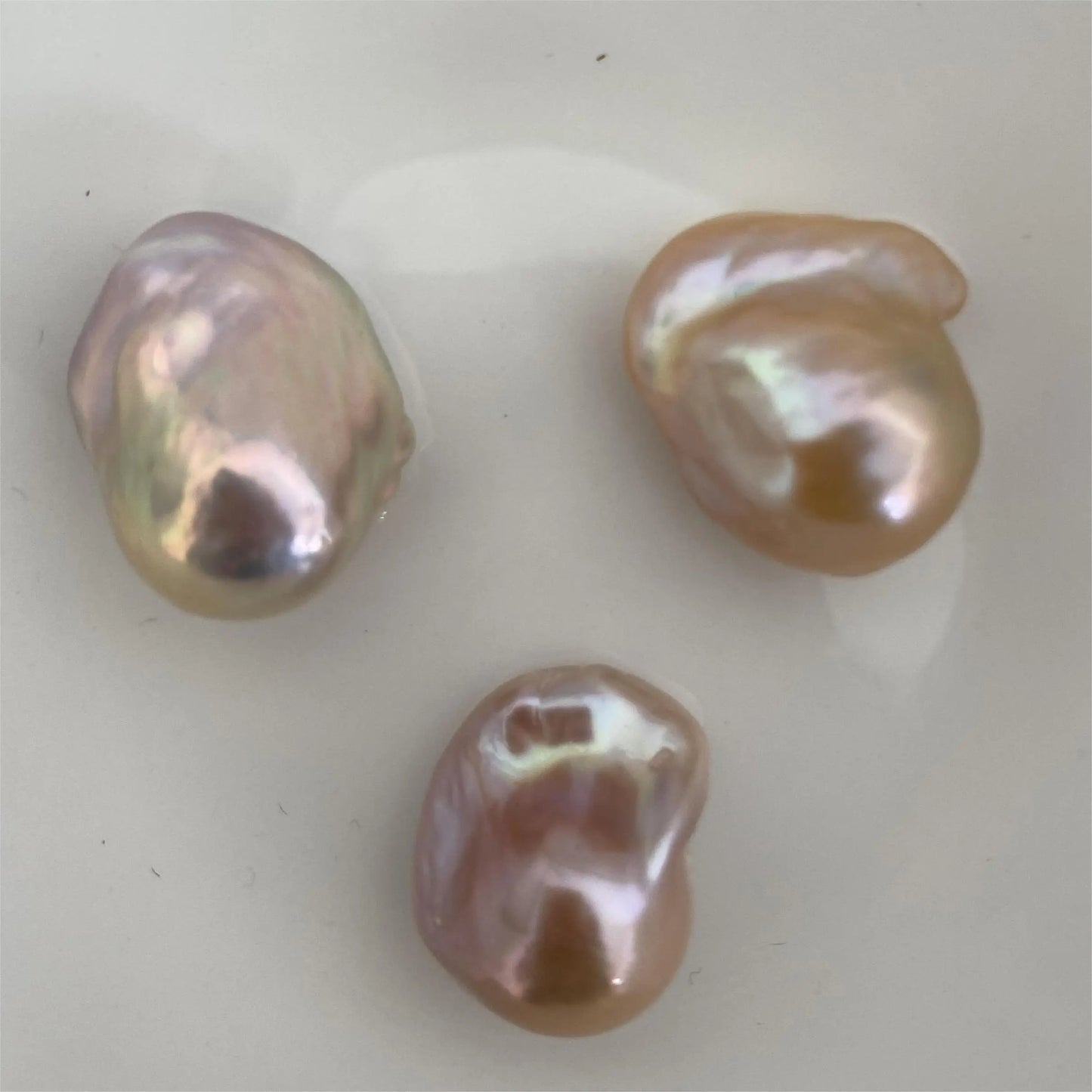 3A Large Size Natural Baroque Freshwater Loose Pearls Best Gloss White/Pink/Purple Round Pearls for Jewelry Making