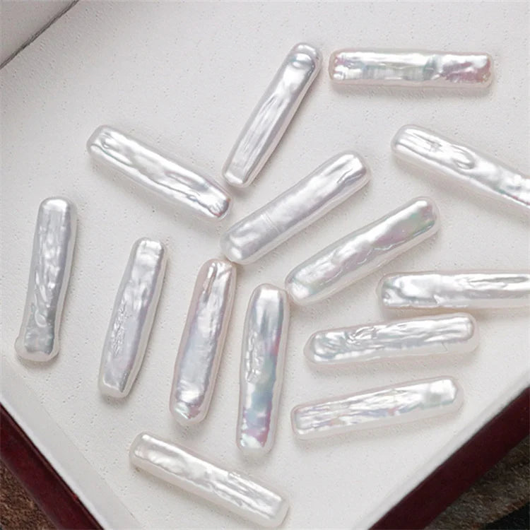 Natural Pearl Small Rectangular Loose Beads Purple High Quality Ready Accessories Pendant Earrings Necklace Bracelet Good Price