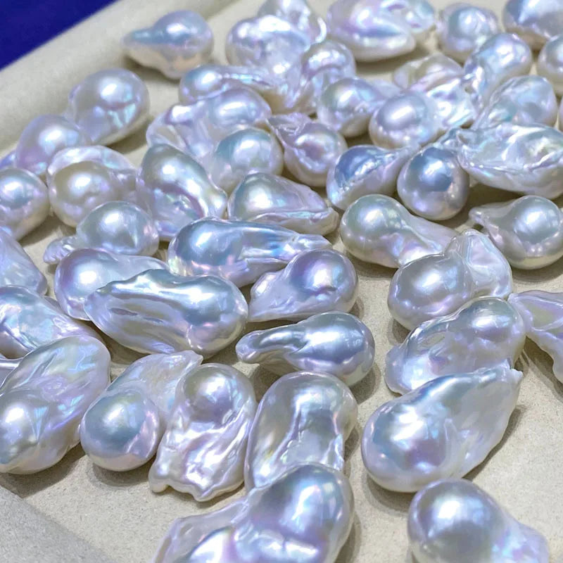 Wholesale Best Natural 14-16mm Baroque Freshwater Pearls White Pink & Color Clean Surface for Jewelry Making