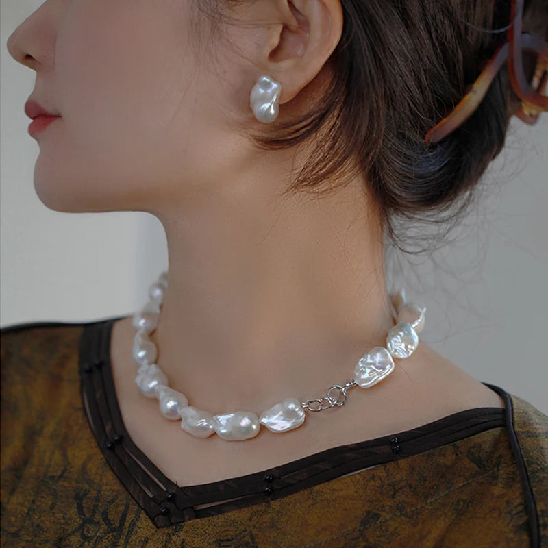 Loose Freshwater Pearl 3A Pearl White Freshwater Loose Baroque Natural Large Freshwater Loose Pearl