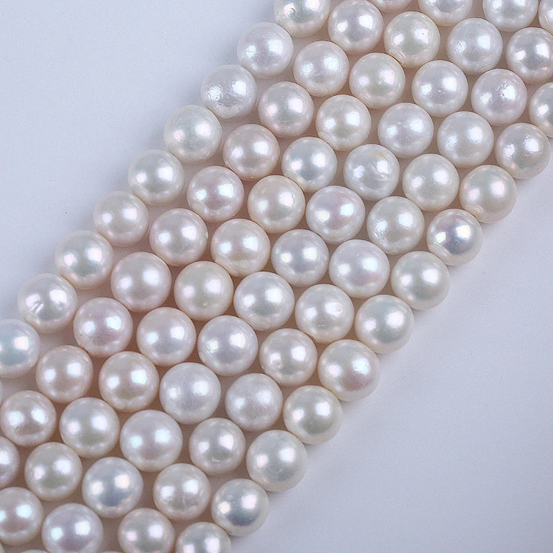 10-12mm A-AAAA GRADE High Quality Natural Edison Round Freshwater Pearl for JEWELRY MAKING