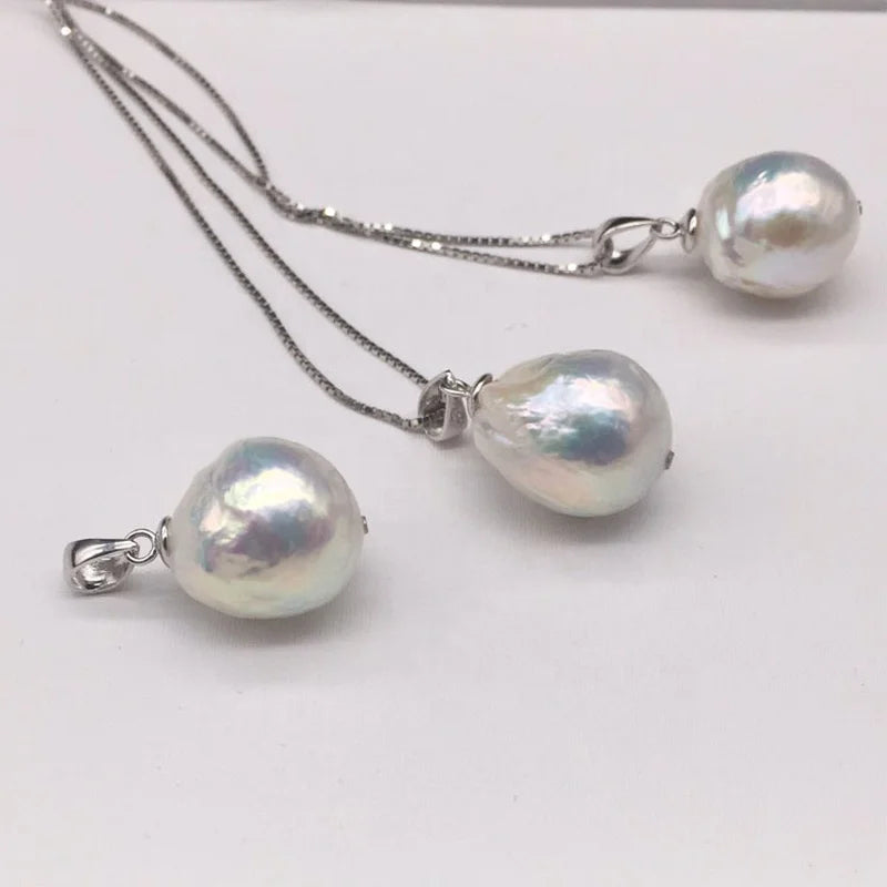 Zhuji Wholesale Prices 9mm-11mm Natural White Baroque Dropwater Shape Freshwater Pearls for Ring Making No Hole Loose Pearls