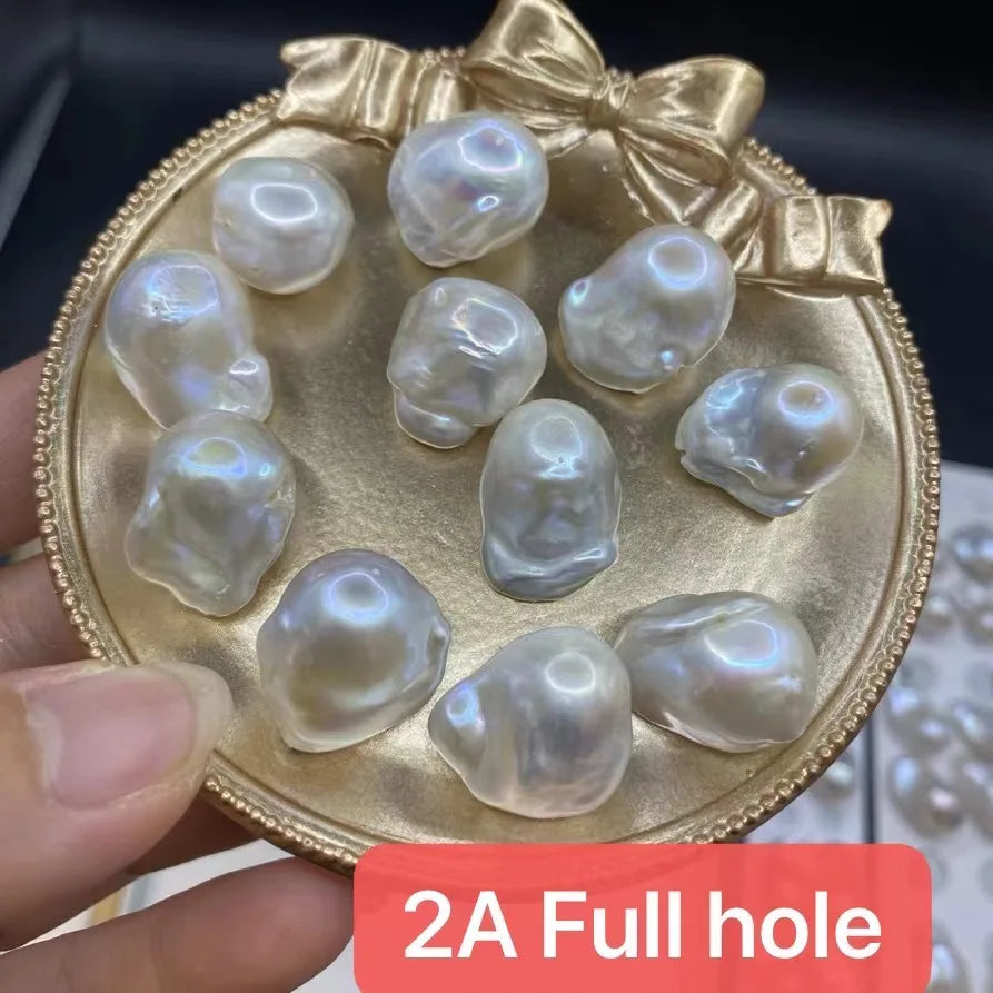 Hot Sale Baroque Pearl Freshwater Pearl Necklace Loose Baroque Pearl with Irregular Shape for Jewelry Making