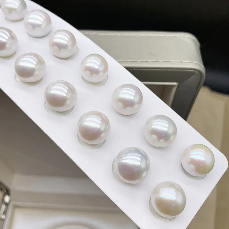 1A -5A White Round Natural Freshwater Pearls Wholesale 10-14mm Round Shape Loose Edison Pearls for Jewelry Making