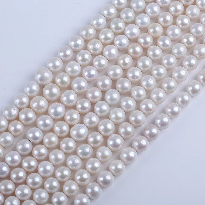 10-12mm A-AAAA GRADE High Quality Natural Edison Round Freshwater Pearl for JEWELRY MAKING