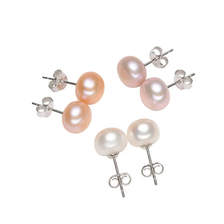 Wholesale Price Fresh Water Pearls Loose Pearls High Quality 2-12 mm Natural Loose White pink Button Pearl for Jewelry Make