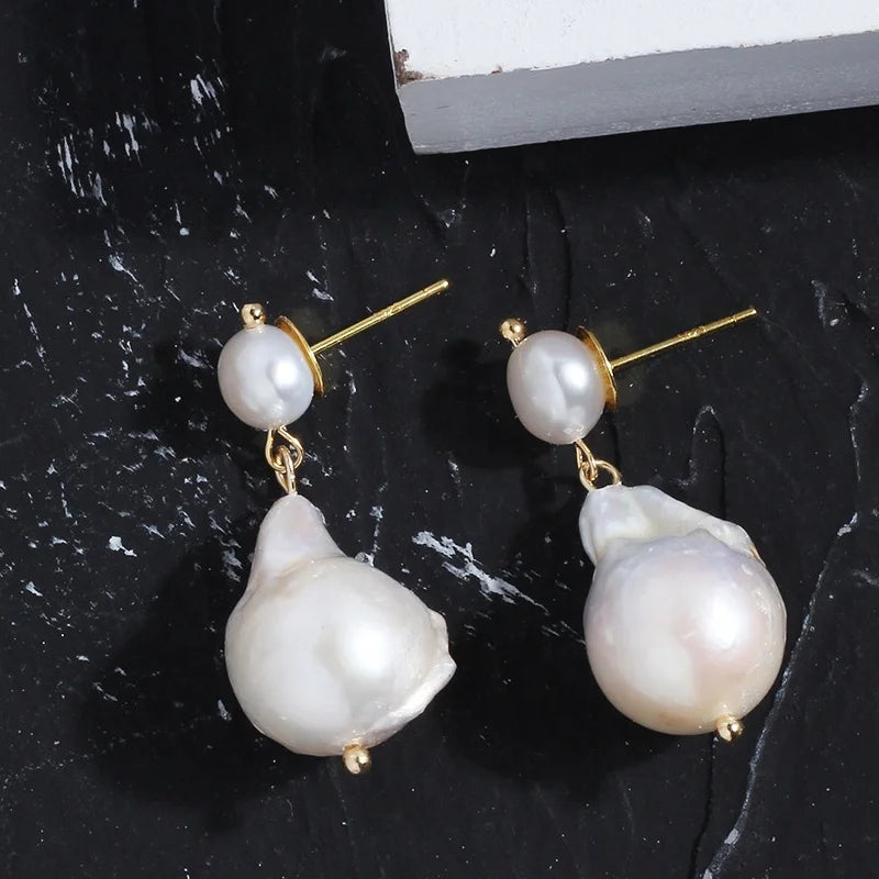 Zhuji Cultured 15-16mm Baroque Pearls Large Size Irregular Shape Baroque Freshwater Pearl High Luster Top Quality