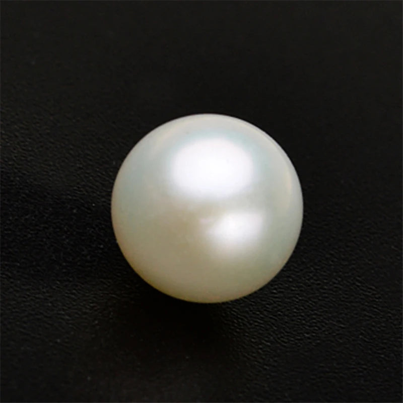 6mm Bulk Wholesale 3A 4A Grade Natural Freshwater Pearls Half Drilled Round Loose Pearls Beads for Jewelry Making