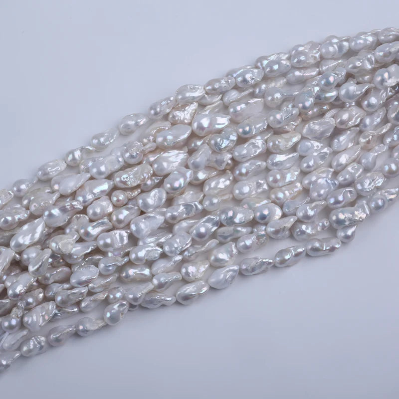 13-18mm Natural Fire Ball White Big Baroque Pearls for Jewelry Making