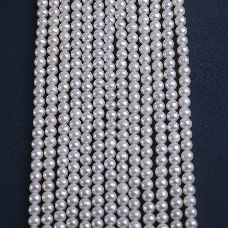 6-7mm Round Shape Freshwater Natural Round Pearls for Jewelry Making