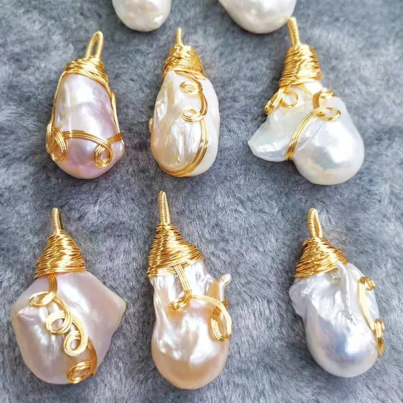 Zhuji Cultured 3A Good Quality Irregular Loose Baroque Pearls 15mm-19mm Freshwater Pearls Beads for Making Jewelry Earrings