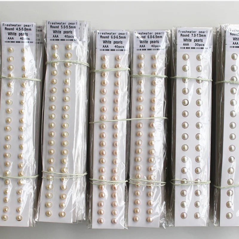 Wuzhou Wholesale Loose Natural Freshwater Pearls High Quality Grade Bulk Cultured Round Shape Pearls Low Price for Sale