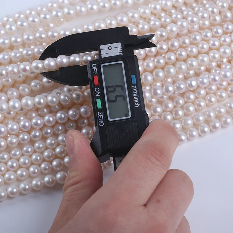 6-7mm Round Shape Freshwater Natural Round Pearls for Jewelry Making