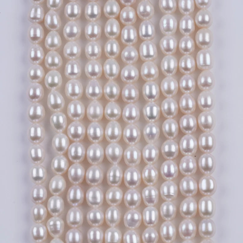 8-9mm Natural Rice Shape Freshwater Pearl Beads for Jewelry Making