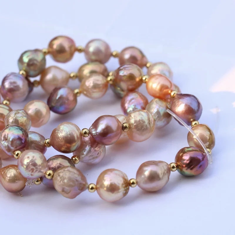 Factory Price Gothic Pearl 15mm Big Sale 3A Natural Freshwater Baroque Pearl Strand for Jewelry Necklaces