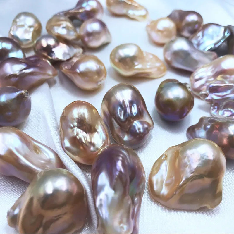Big Size Loose Natural Baroque Pearl High Quality White Color Freshwater Pearls for Jewelry Making