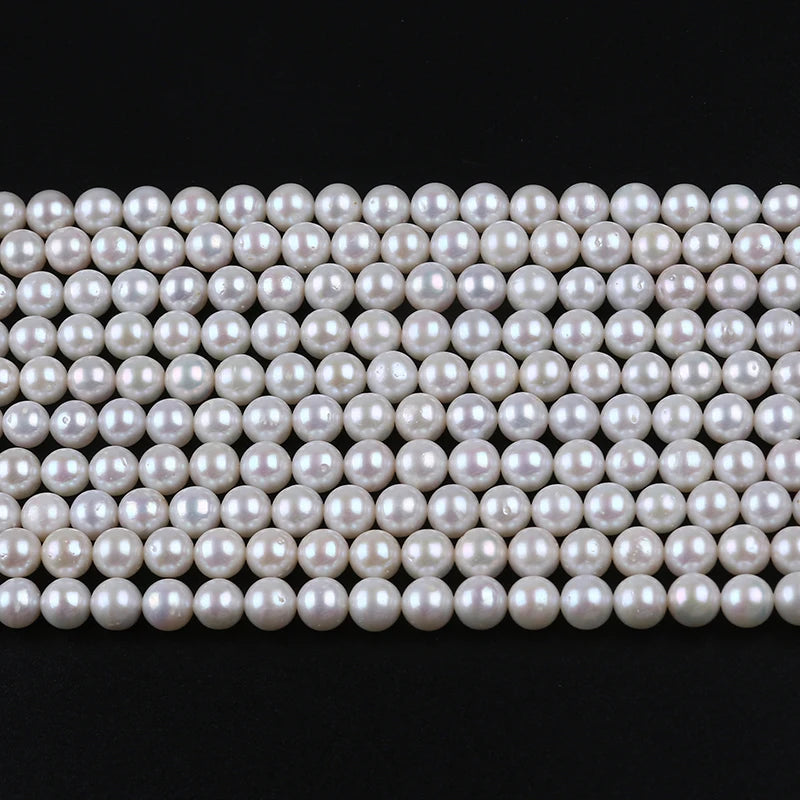 7-8mm AA Factory Price Wholesale High Quality Freshwater High Natural Round Pearls