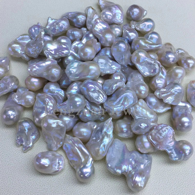 Zhuji Cultured Wholesale Natural Baroque Pearls A-3A White pink Purple Freshwater Pearl Loose Baroque Beads for Ring 9mm~20mm