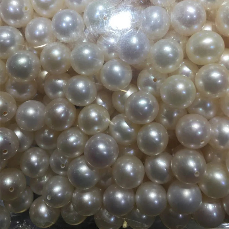 Half Drilled White pink Purple Natural Color Round Pearl Jewelry Wholesalers Natural Freshwater Loose Pearls for Jewelry