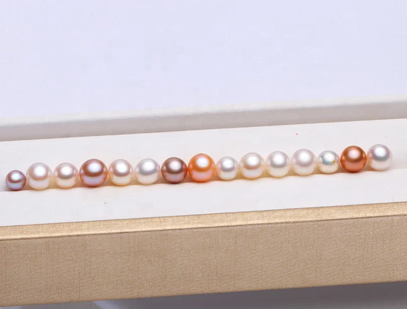 Wholesale China Cultured Pearls 4mm 5mm 6mm Round Loose Natural Freshwater Pearls Beads for Jewelry