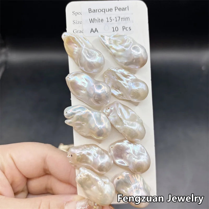 Natural Irregular Shape Baroque Pearl 3A 13-19mm High Quality High Luster Freshwater Pearl Large Size Loose Pearl for Earring