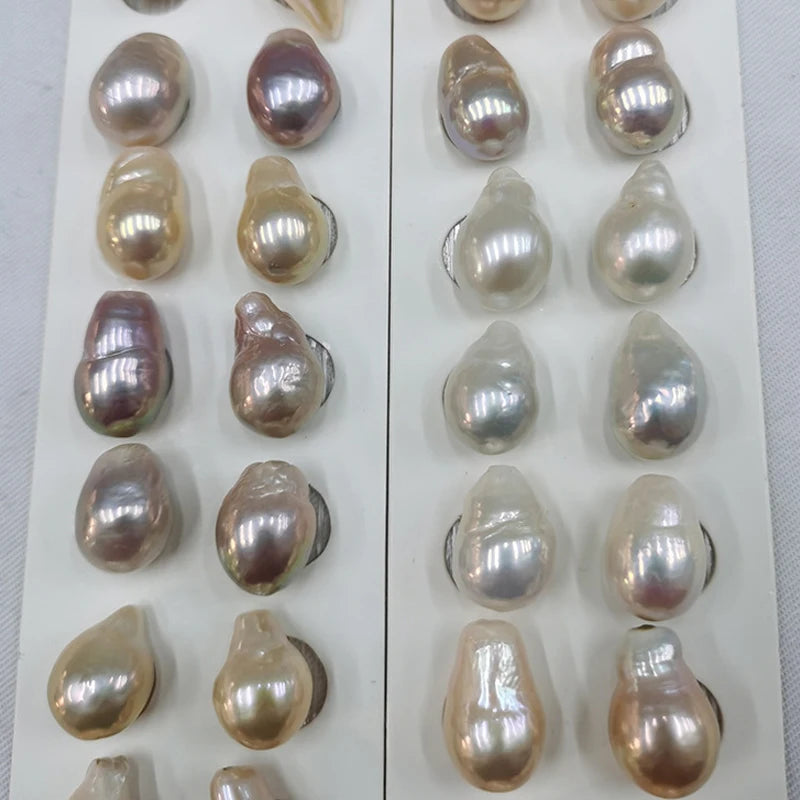 High Quality 2A Baroque White Pink Purple 9-13mm Freshwater Pearl Necklace Wholesale Small Size Loose Beads for Jewelry Making