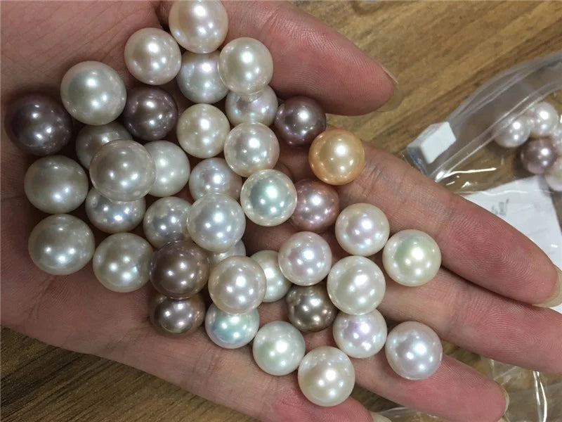 White Cultured Natural Freshwater Pearls Good Quality 4A 6mm 7mm 8mm Half-Hole Bulk 10mm and 4mm Diameters Wholesale Price"