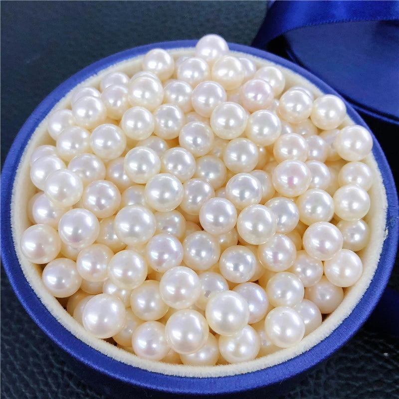 3A High Quality Natural White Freshwater Round Pearls 2.5mm-10mm Loose for Jewelry Making Prices