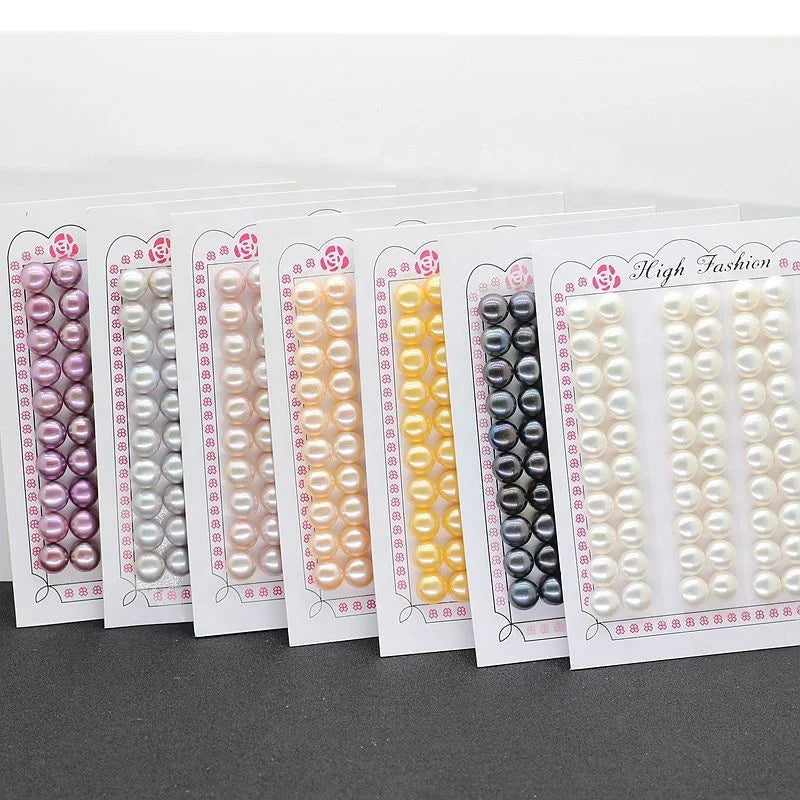 Cultivation 3A Natural Freshwater Pearl 1/2 Half Hole Wholesale Bulk Button Natural Pearls Price