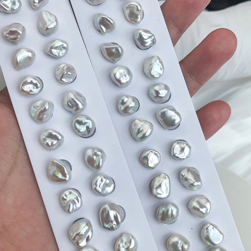 Wholesale 11-12mm Natural Fresh Water Pearl Double Side Luster White Color Profiled Baroque Loose Bead Baroque Pearl