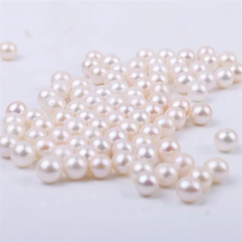 3A White Color Freshwater Pearl Beads Round Shape Natural Pearl Loose Bead Suitable for Making Pearl Earring Pendant