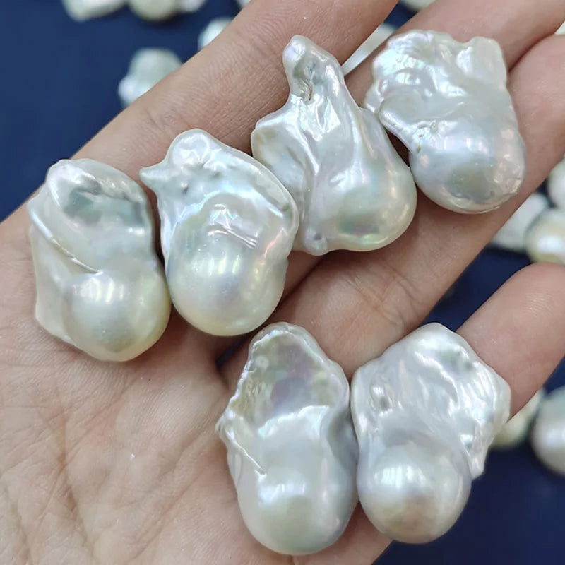 Big Size 16-17mm 17-19mm Natural Freshwater Baroque Pearl High Quality 2A 3A Loose Irregularity Baroque Pearl