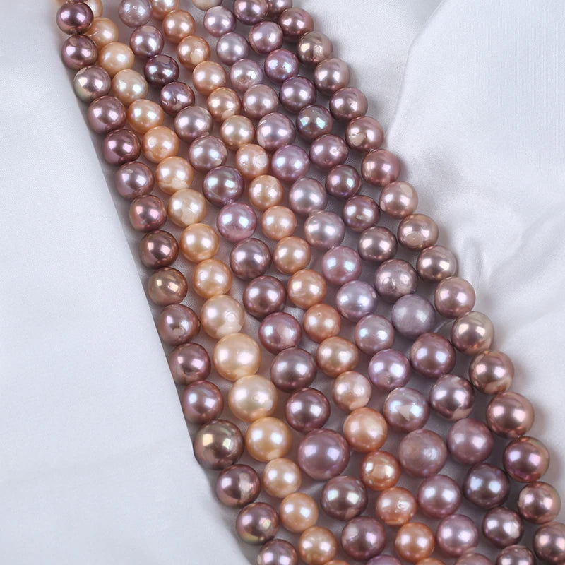 9-15mm a Grade Natural Color Round Natural Edison Freshwater Pearls for Jewelry Making