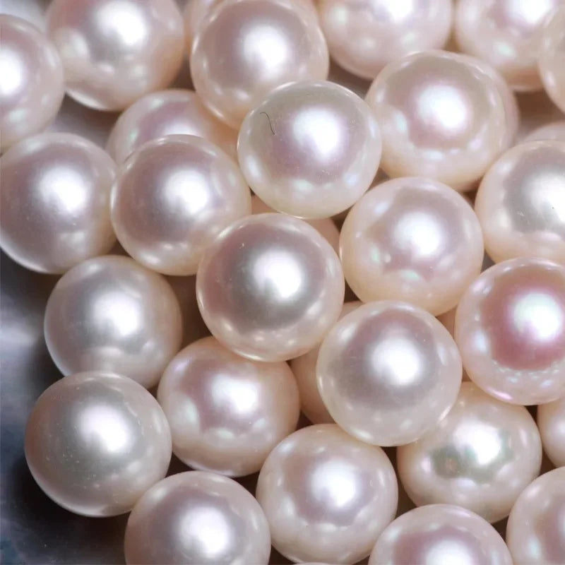 Wholesale 8-11.5mm White Loose Round Natural Freshwater Pearls for Jewelry Making for Bracelets and Decor 5-12mm Diameter